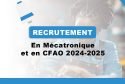 Recrutement en 1ème et 3e années de Licence en mécatronique
